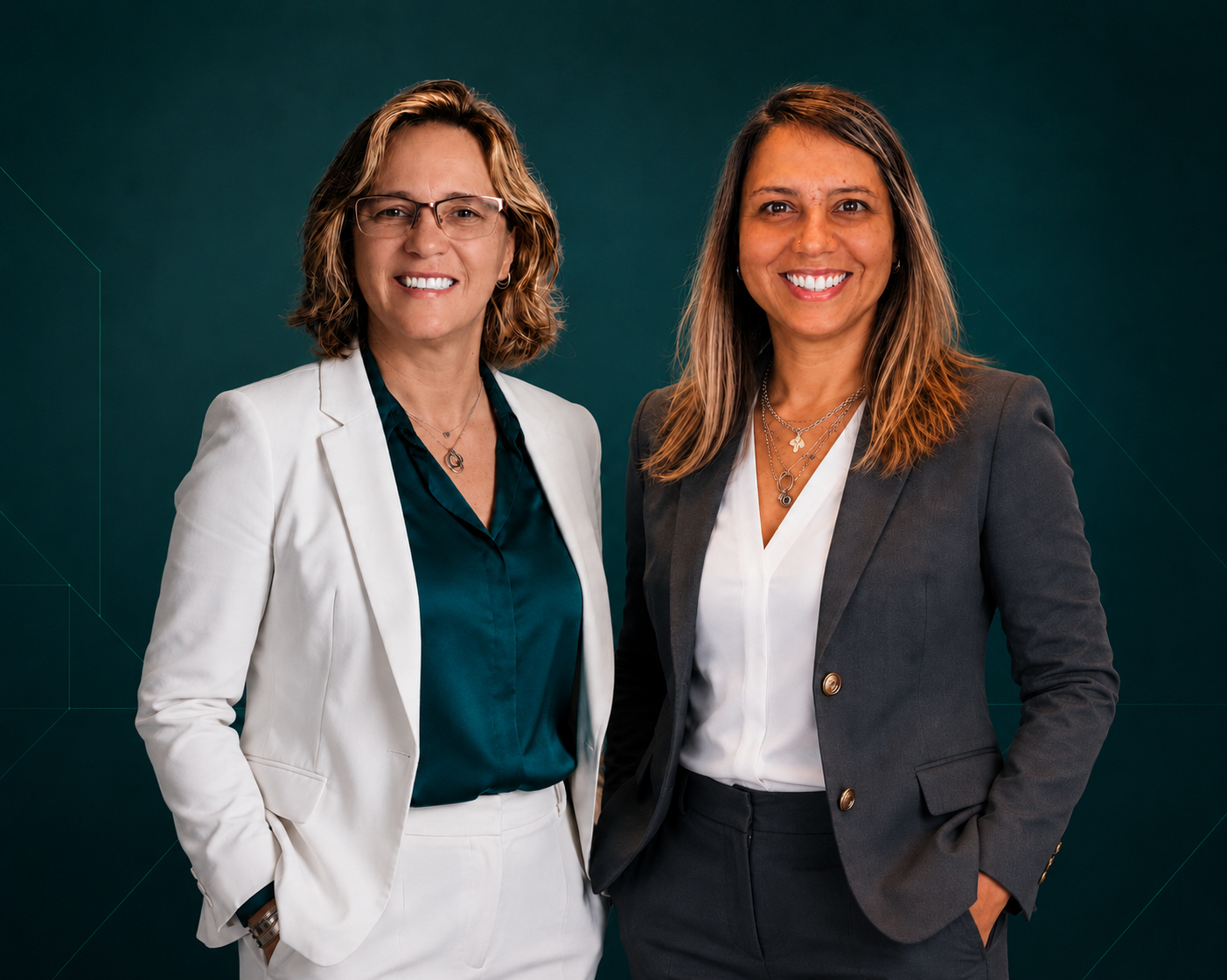 Sabrina Figueroa e Ana Gentil colaborando em projeto digital
